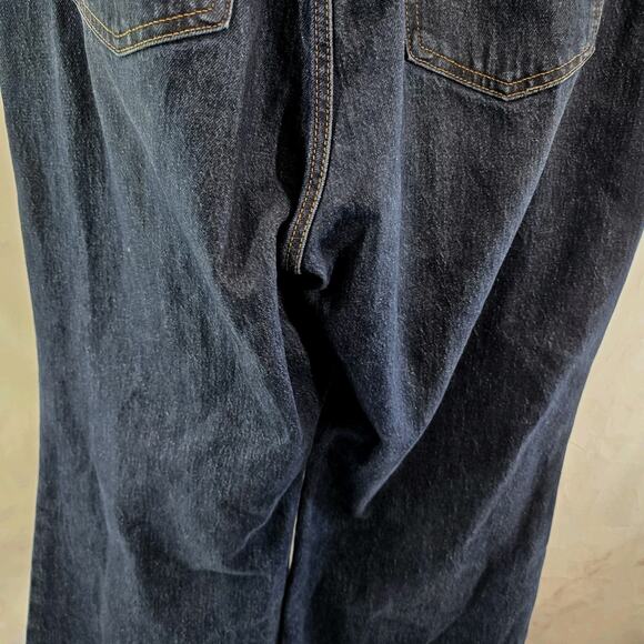 Levis Premium Jeans Women 33 X 34 Ribcage Bell Flare Wide High Rise Dark Wash - Picture 6 of 13